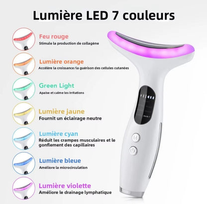 Masseur Visage & Cou , Anti-Âge par Luminothérapie 7