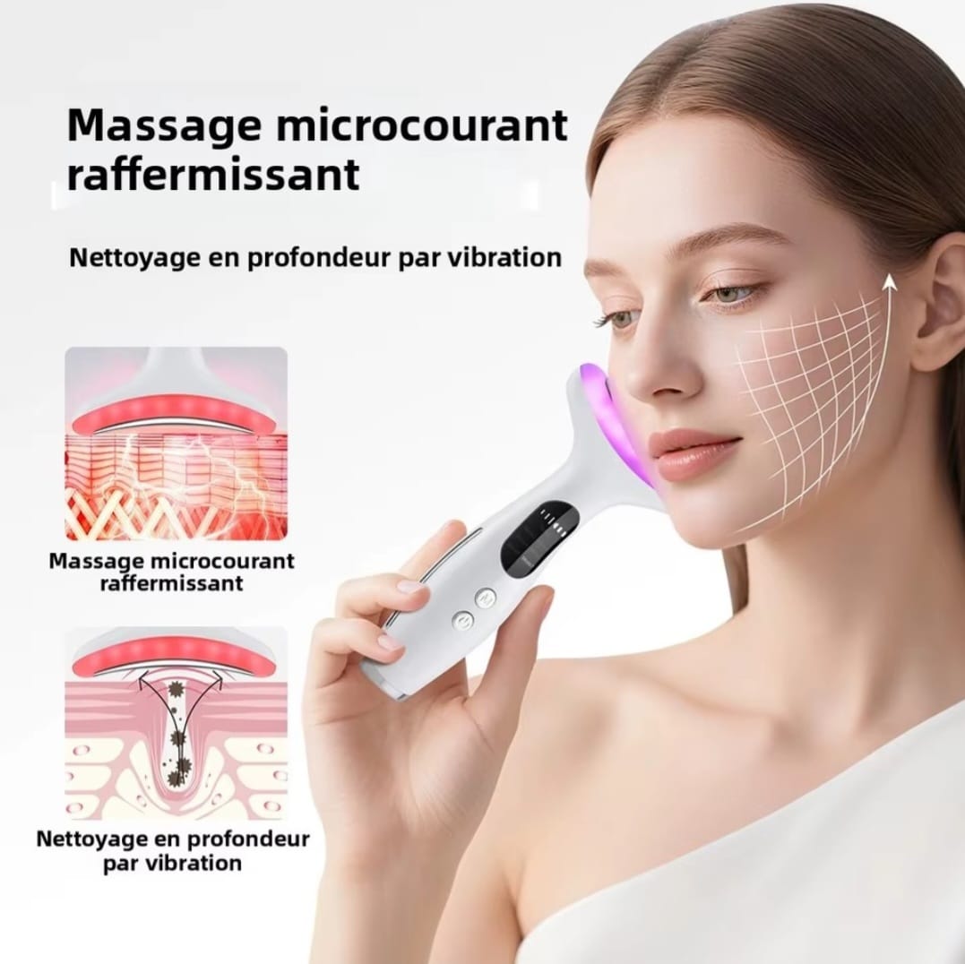 Masseur Visage & Cou , Anti-Âge par Luminothérapie 7