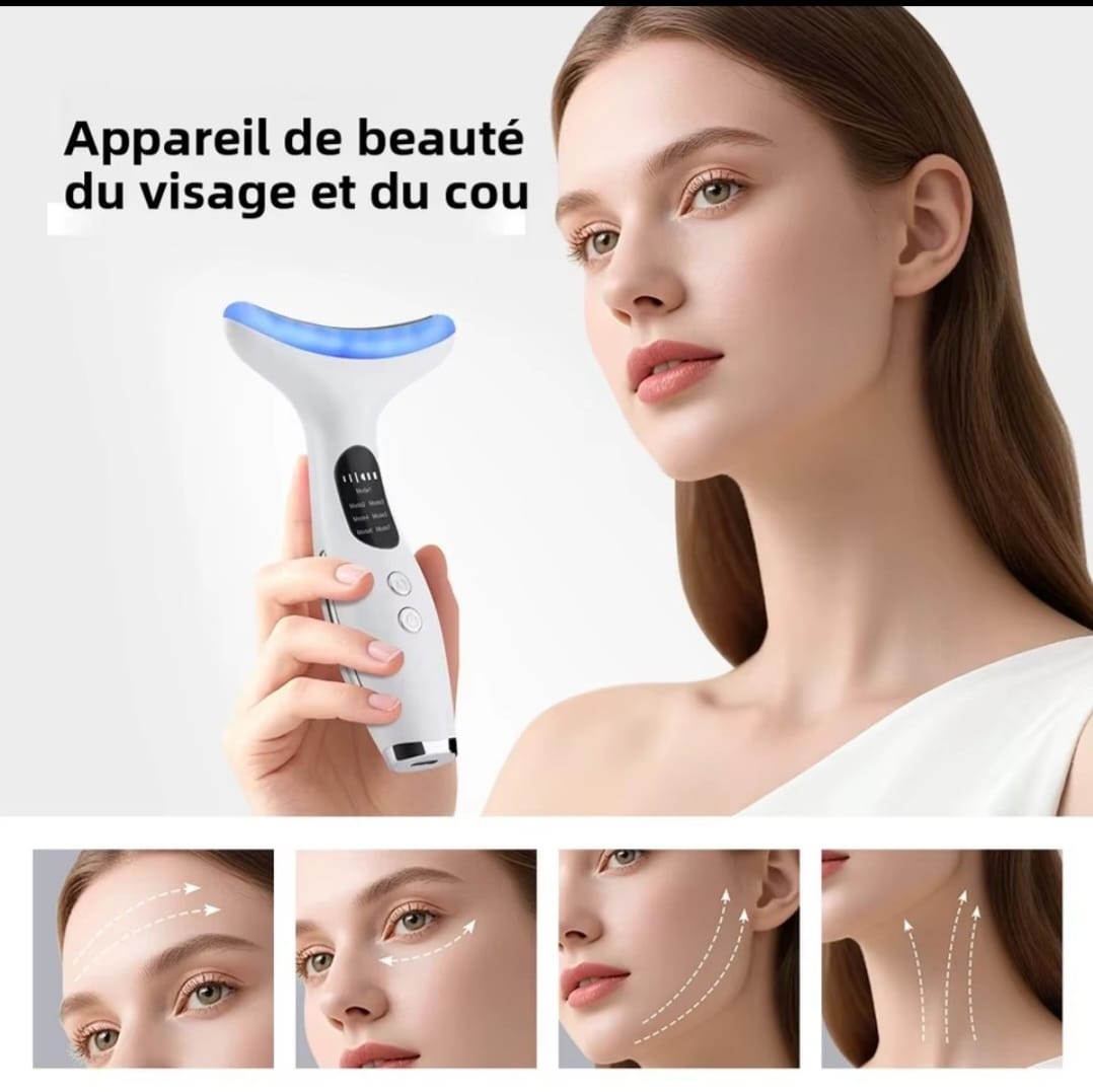 Masseur Visage & Cou , Anti-Âge par Luminothérapie 7