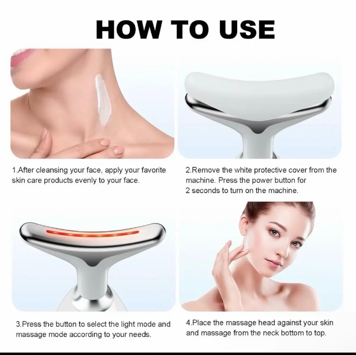 Le masseur facial multifonction qui combine chaleur, vibration et luminothérapie