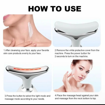 Le masseur facial multifonction qui combine chaleur, vibration et luminothérapie